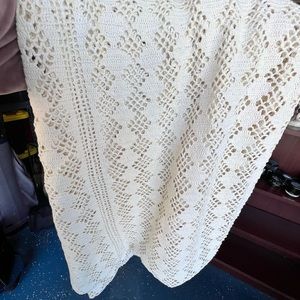 Vintage crochet bed cover
